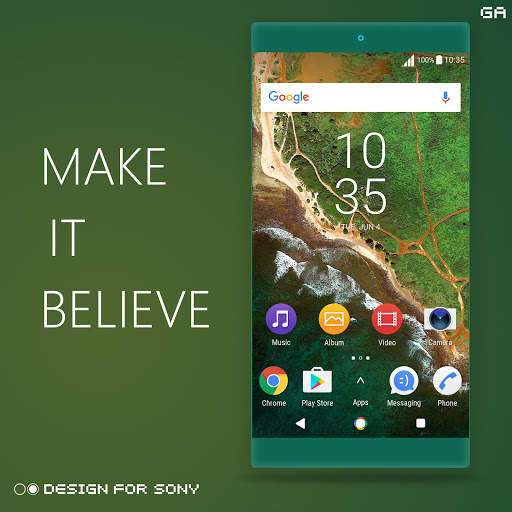 Pixel N Theme - XPERIA ON™ screenshot 3