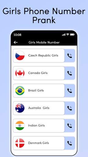 Girl Mobile Number Prank - Girl Chat for Whatsapp screenshot 2