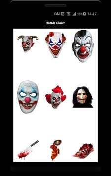 Horror máscara del payaso Photo Editor screenshot 2