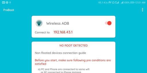 Wireless ADB , Advanced Reboot  (Root recommended) screenshot 4