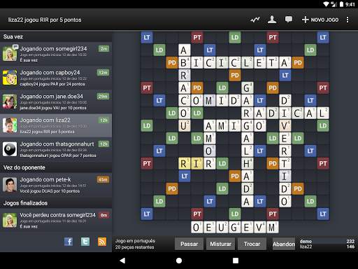 Wordfeud screenshot 1