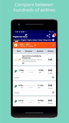 Cheap Flights low fares screenshot 2