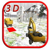 Crane Sim Heavy Excavator Snow icon