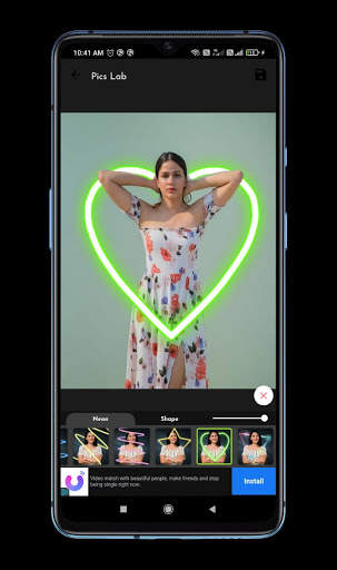 Pics Lab - Photo editing with neon effects screenshot 5