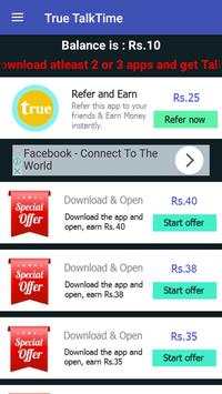True TalkTime (payTM Cash) screenshot 1