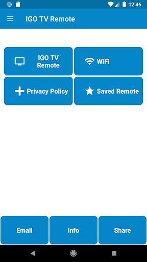 IGO TV Remote Control screenshot 1