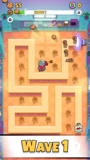 Cookies TD - Idle Tower Defens screenshot 1