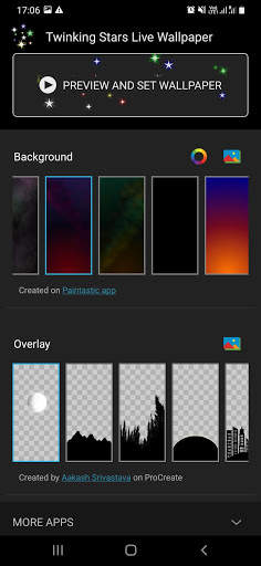 Twinkling Stars Live Wallpaper screenshot 7