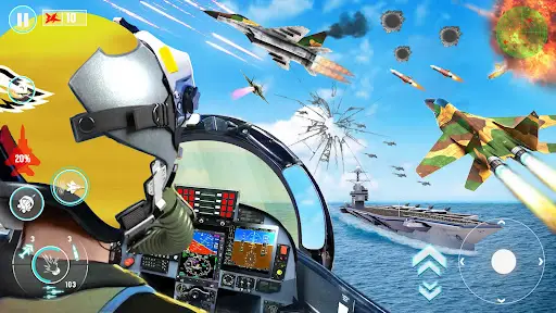Fighter Jet War Plane Games screenshot 3
