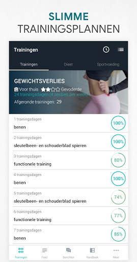Fitness Workout met GYM, Thuis screenshot 1