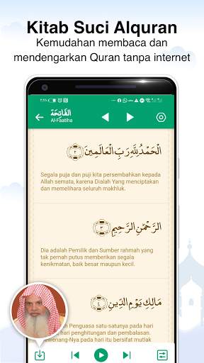 Jadwal shalat, Qur'an, azan & Kiblat Vmuslim Pro screenshot 3