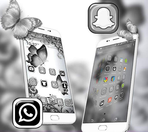 White Butterfly Launcher screenshot 3