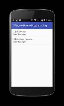 Window Phone Programming screenshot 2