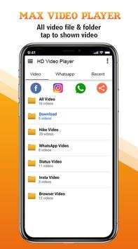 Max Player : Full HD Video Player 2018 screenshot 1