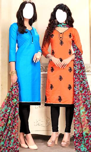 Women Chudidar Twins Photo Suit screenshot 2