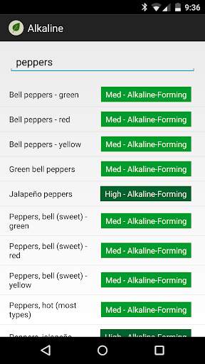 Alkaline Diet - Food Search 2 تصوير الشاشة