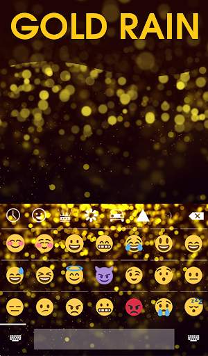 Gold Rain Animated Keyboard screenshot 4