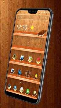 Wooden Touch Launcher Theme screenshot 3