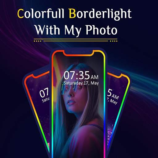 Colorfull Borderlight With Photo - Live Wallpaper 2.1