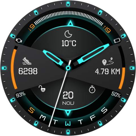 Futurus Watch Face & Clock Live Wallpaper screenshot 24