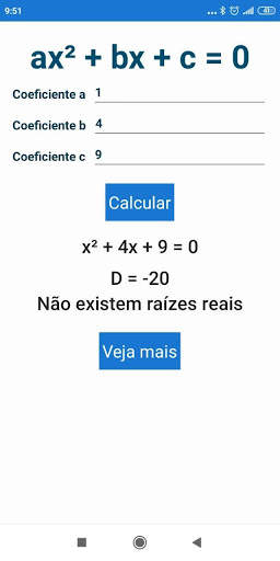 Equação quadrática screenshot 5