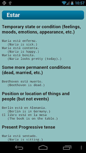 Spanish Verbs скриншот 7