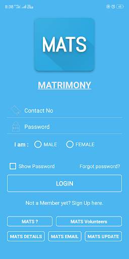 MATS MATRIMONY screenshot 1