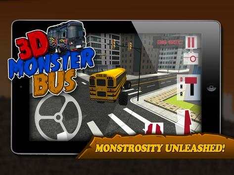 3D Monster Bus Simulator 2015 screenshot 6