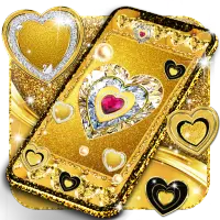 Gold live wallpaper icon