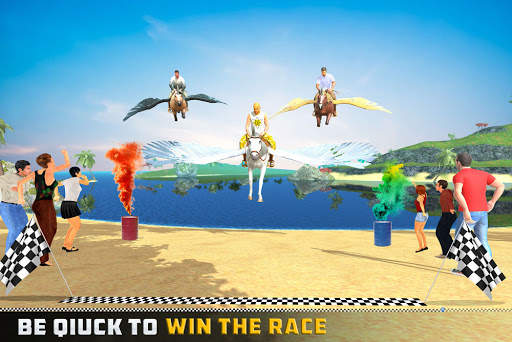 Flying Unicorn Racing 3D screenshot 4