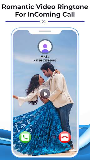Romantic Video Ringtone For InComing Call 3 تصوير الشاشة