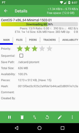PTorrent Pro - torrent application screenshot 5