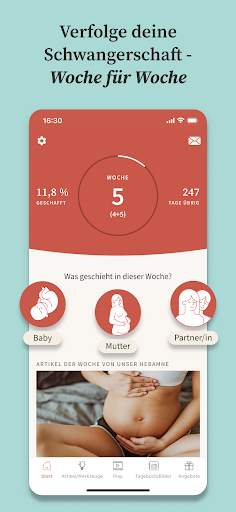 Preglife - Schwangerschaftsapp screenshot 1