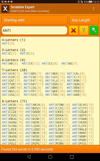 Word Expert (for SCRABBLE) screenshot 10