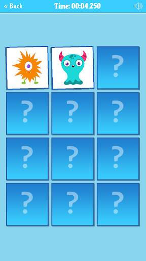 Funny Monsters Memory Game screenshot 2