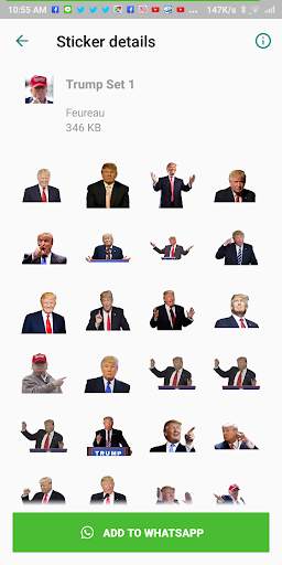 Donald Trump WAStickerApps Sticker for WhatsApp screenshot 5