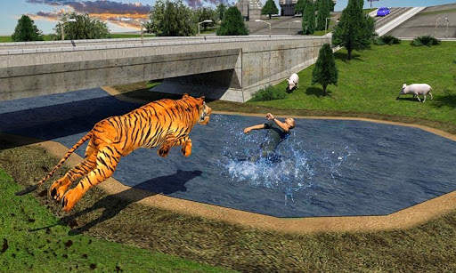 Angry Lion City Attack : Animal Hunting Simulator स्क्रीनशॉट 3