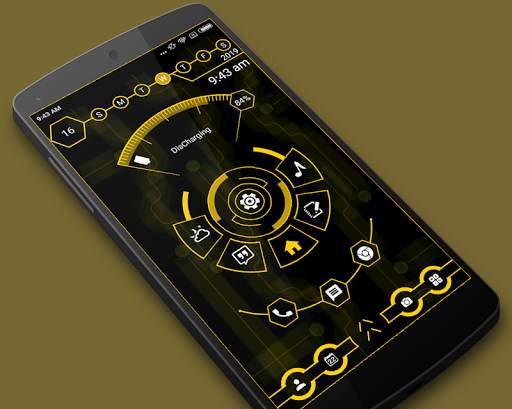 Hi-tech unique launcher 2 - 2019 - hitech theme screenshot 1