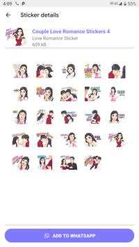 Love Romance Couple Stickers for Whatsapp Stickers screenshot 2