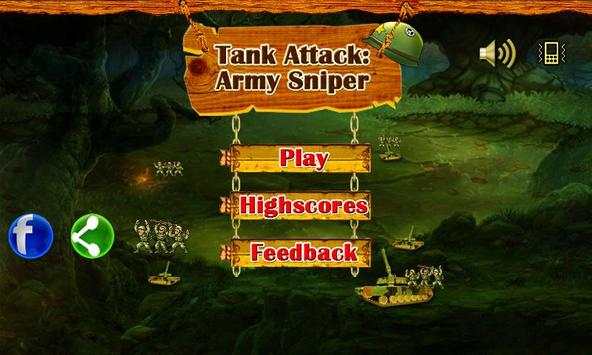 Tank Attack :Army Sniper Game screenshot 1
