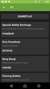 Cheats for GTA - Codes 2017 screenshot 2