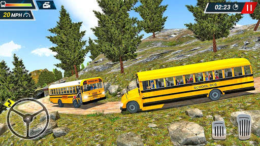 Di luar jalan Tinggi Sekolah Bis Simulator - Bus screenshot 5