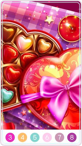 Candy Color by Number screenshot 1