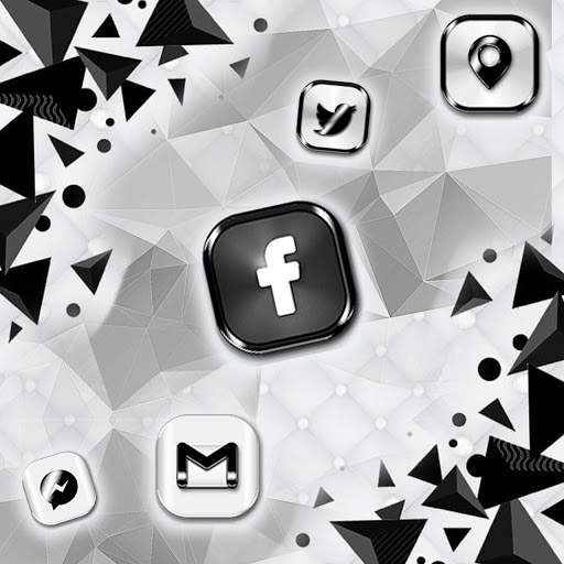 Black, N, White Theme & Live Wallpaper screenshot 4