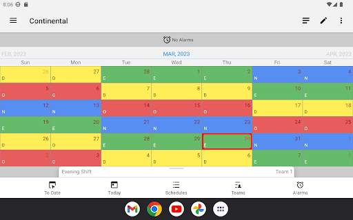 Shift Schedule(Roster) & Alarm screenshot 9