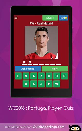 World Cup 2018 : Portugal Player Quiz screenshot 3