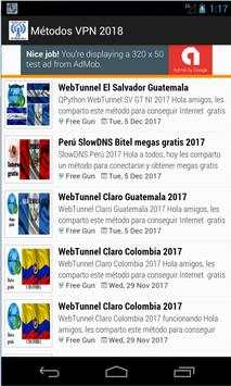 internet gratis android 2018 metodos screenshot 1