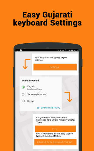 Gujarati keyboard- Easy Gujarati English Typing screenshot 2