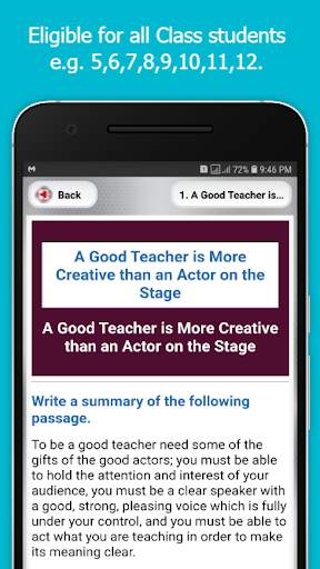 English Summary Writing - For All Class Students screenshot 3