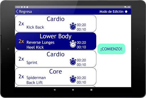 Go! Workouts: Ejercicios (HIIT) y Temporizador screenshot 13